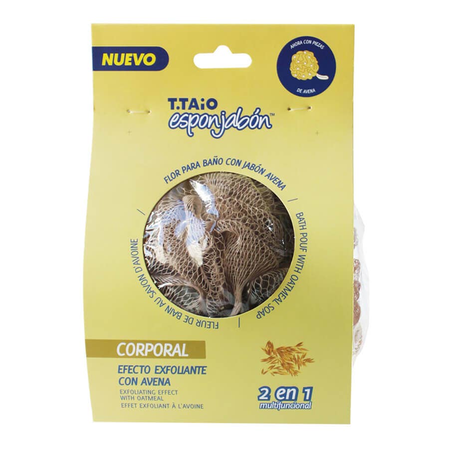 Esponjabon Bath Pouf + Soap Oatmeal, Exfoliating Effect