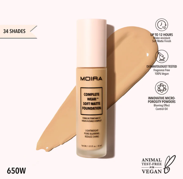 MOIRA COMPLETE WEAR SOFT MATTE FOUNDATION