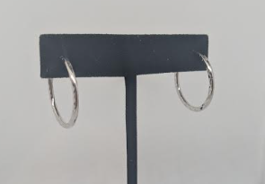 WHITE GOLD PLATED EARRINGS