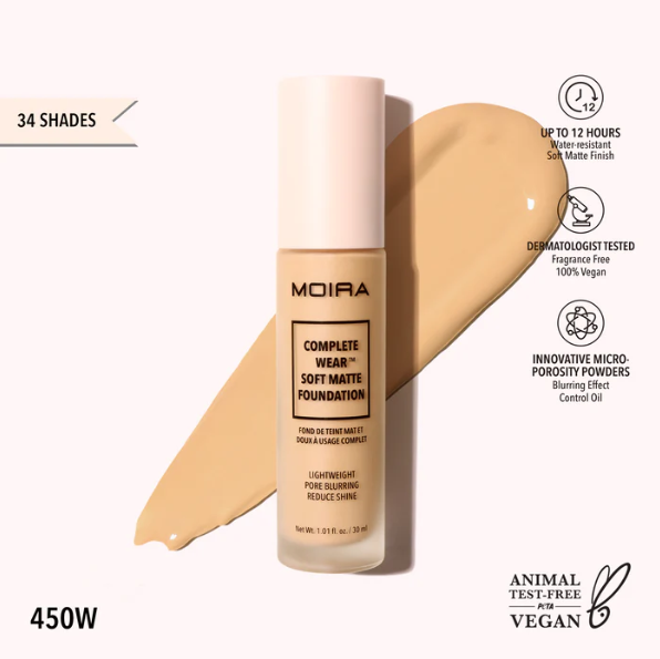 MOIRA COMPLETE WEAR SOFT MATTE FOUNDATION
