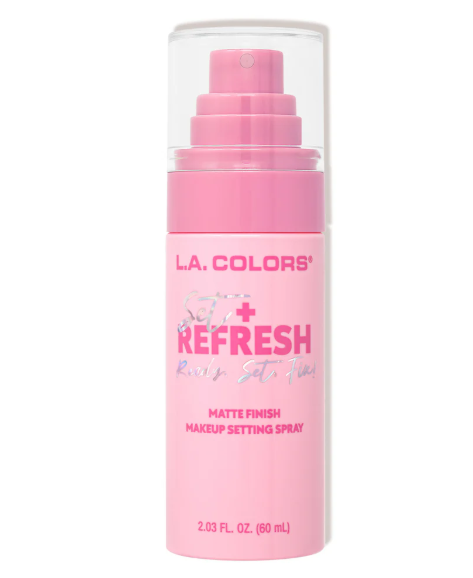 LA COLORS SET + REFRESH SETTING SPRAYS