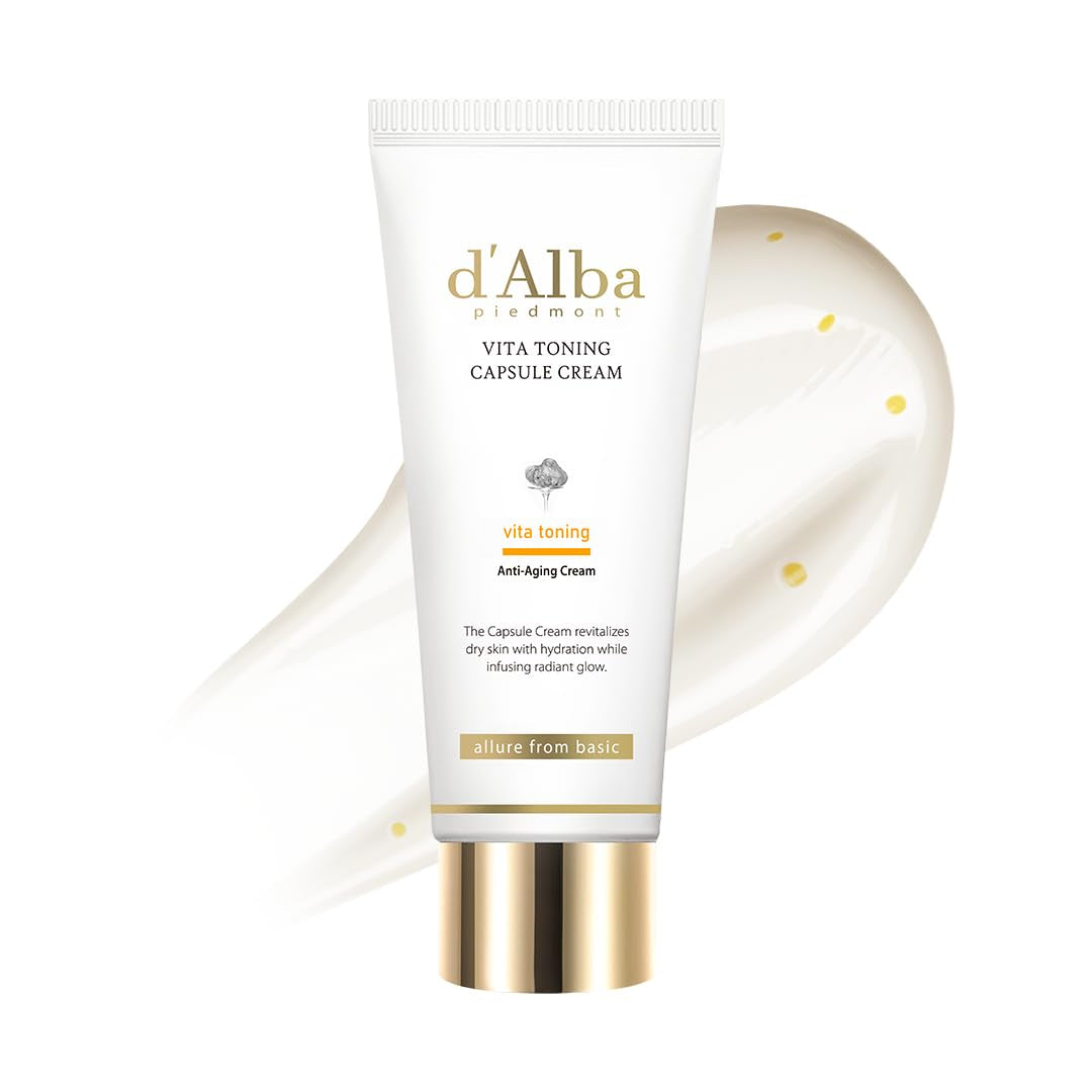 Vita Toning Capsule Cream, Deep Hydration Face Moisturizer, Glass Skin with Vita-Cera Oil Capsules, Deep Hydration Face Moisturizer (1.94 Oz.)