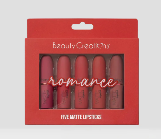 FIVE PIECE MATTE LIPSTICK SET