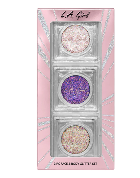 LA GIRL 3 PC FACE & BODY GIFT SET TWINKLE & GLOW