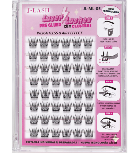 J LASH LASER LASHES (PRE-GLUED)