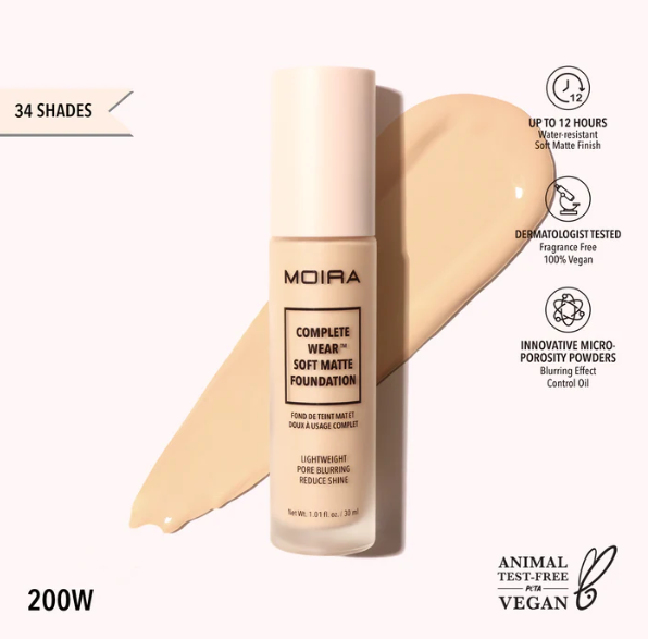 MOIRA COMPLETE WEAR SOFT MATTE FOUNDATION
