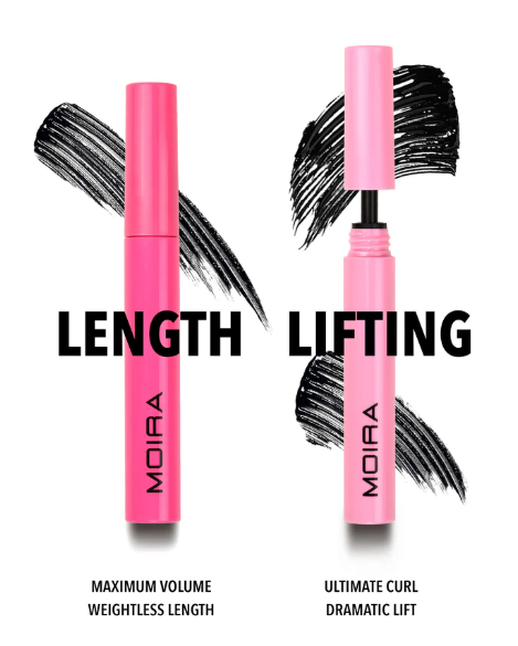 MOIRA INTENSE VOLUME & LENGTHENING MASCARA (001, BLACKEST BLACK