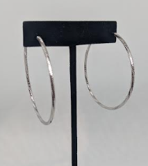 WHITE GOLD PLATED EARRINGS