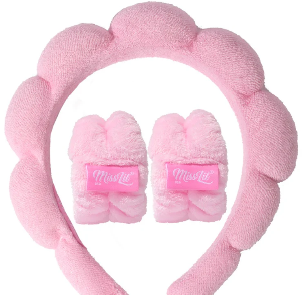 MISS LIL HEADBAND AND WRISTBAND SET