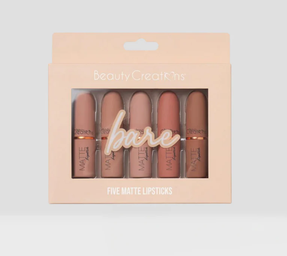FIVE PIECE MATTE LIPSTICK SET