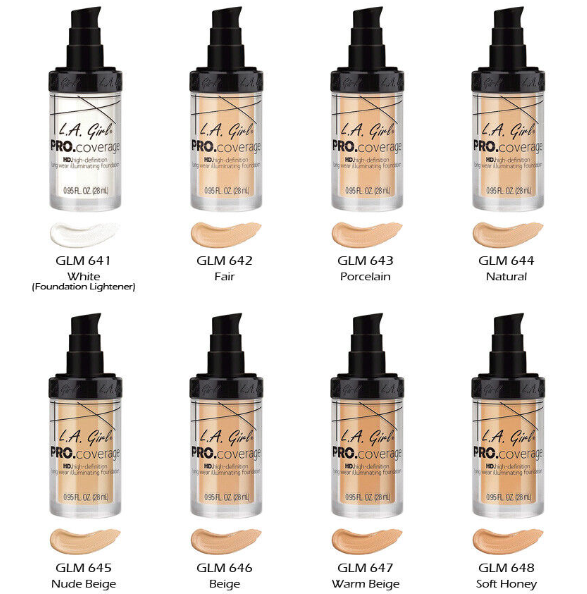 LA GIRL PRO COVERAGE ILLUMINATING FOUNDATION