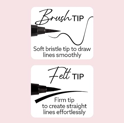 LA GIRL BLACK DUO LIQUID EYELINER G43384 WINK & LINE