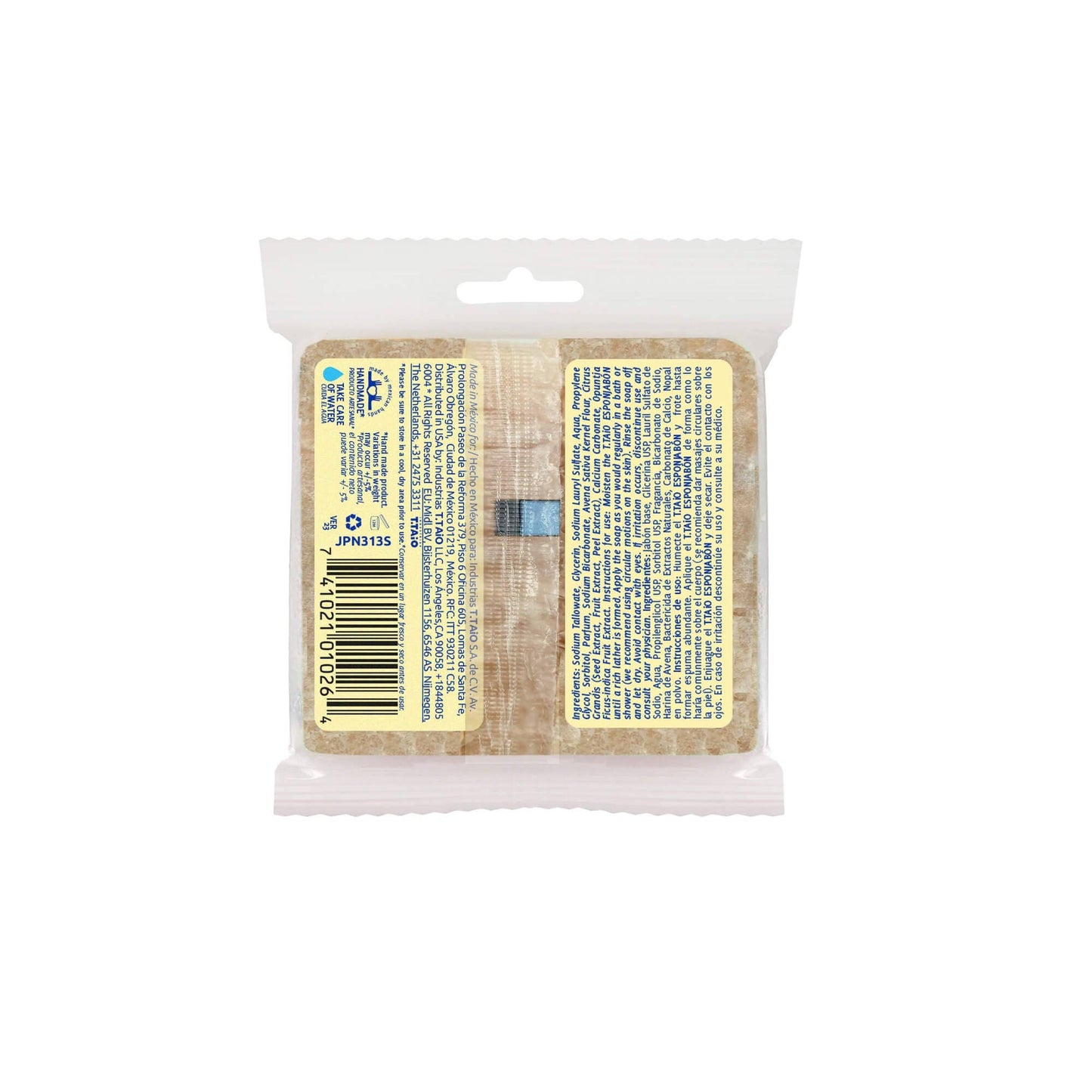 Mini EsponJabon Oatmeal - Exfoliating Effect