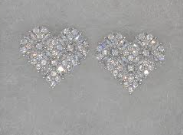 WHITE GOLD PLATED EARRINGS