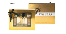 PRINCESS HIGH HEEL SHOES GOLD GIFT SET