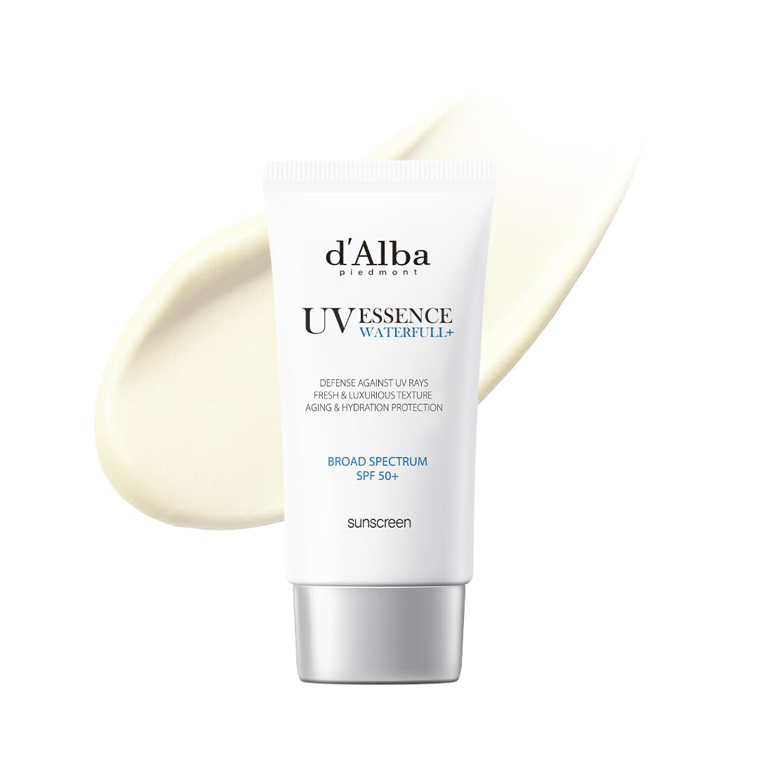 Waterfull Tone-Up Sunscreen Serum BROAD SPECTRUM SPF 50 + Korean Sunscreen for Face, All Skin Tones (1.69 Fl.Oz.)