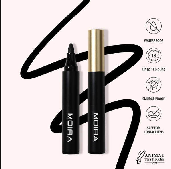 MOIRA  JUMBO MARKER LIQUID LINER (001, BLACK) JML001