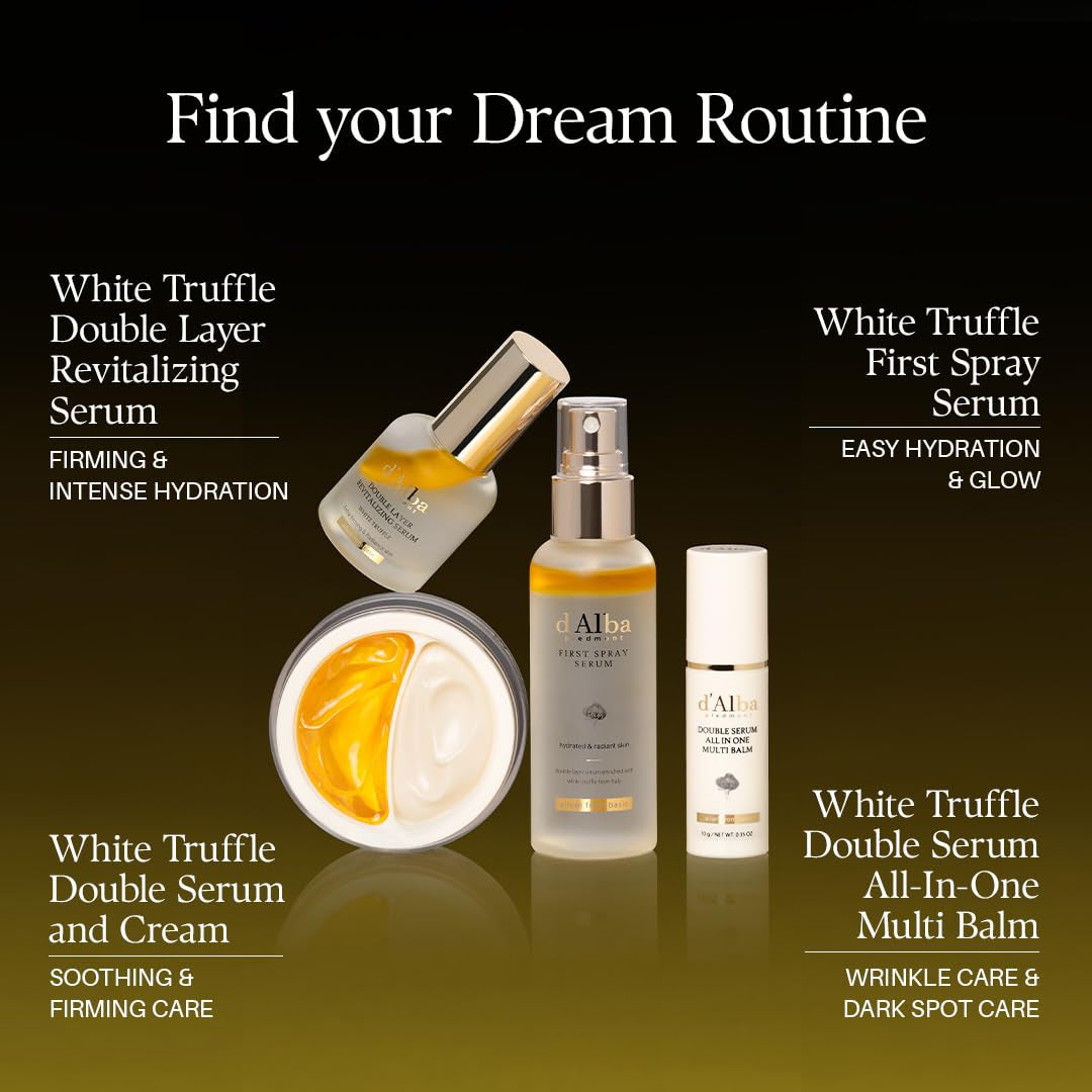 White Truffle Double Serum All-In-One Multi Balm, Stick Balm, Vegan Skincare with Vitamin C and Vegan Collagen, 3-In-1 anti Wrinkle, Eye Treatment, Dark Spot Remover