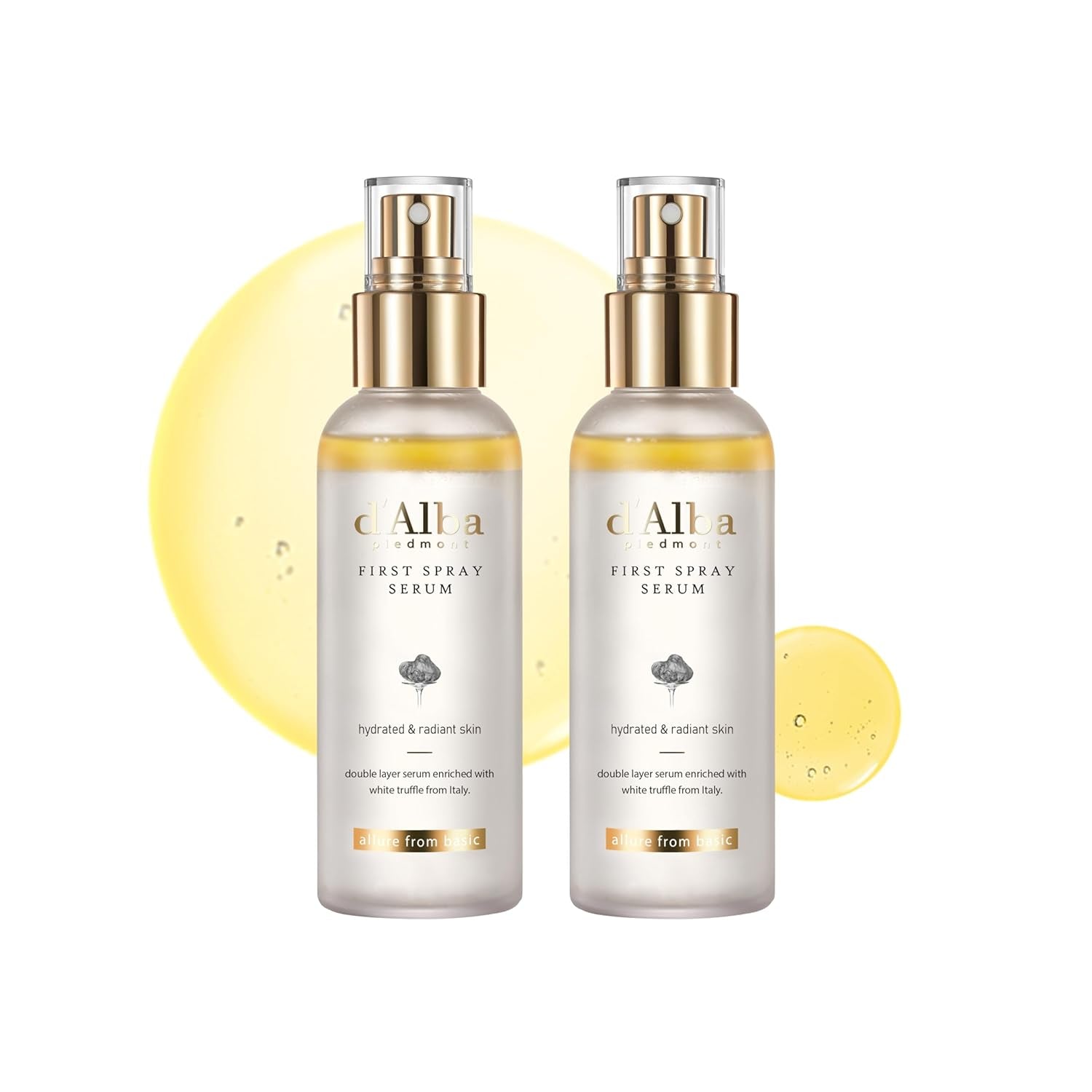 Italian White Truffle First Spray Serum, Vegan Skin Care, Light-Weight Face Moisturizer, Glow Serum for Radiant Skin, Non Comedogenic, All in One Mist, Korean Skin Care (3.38 Fl Oz.)