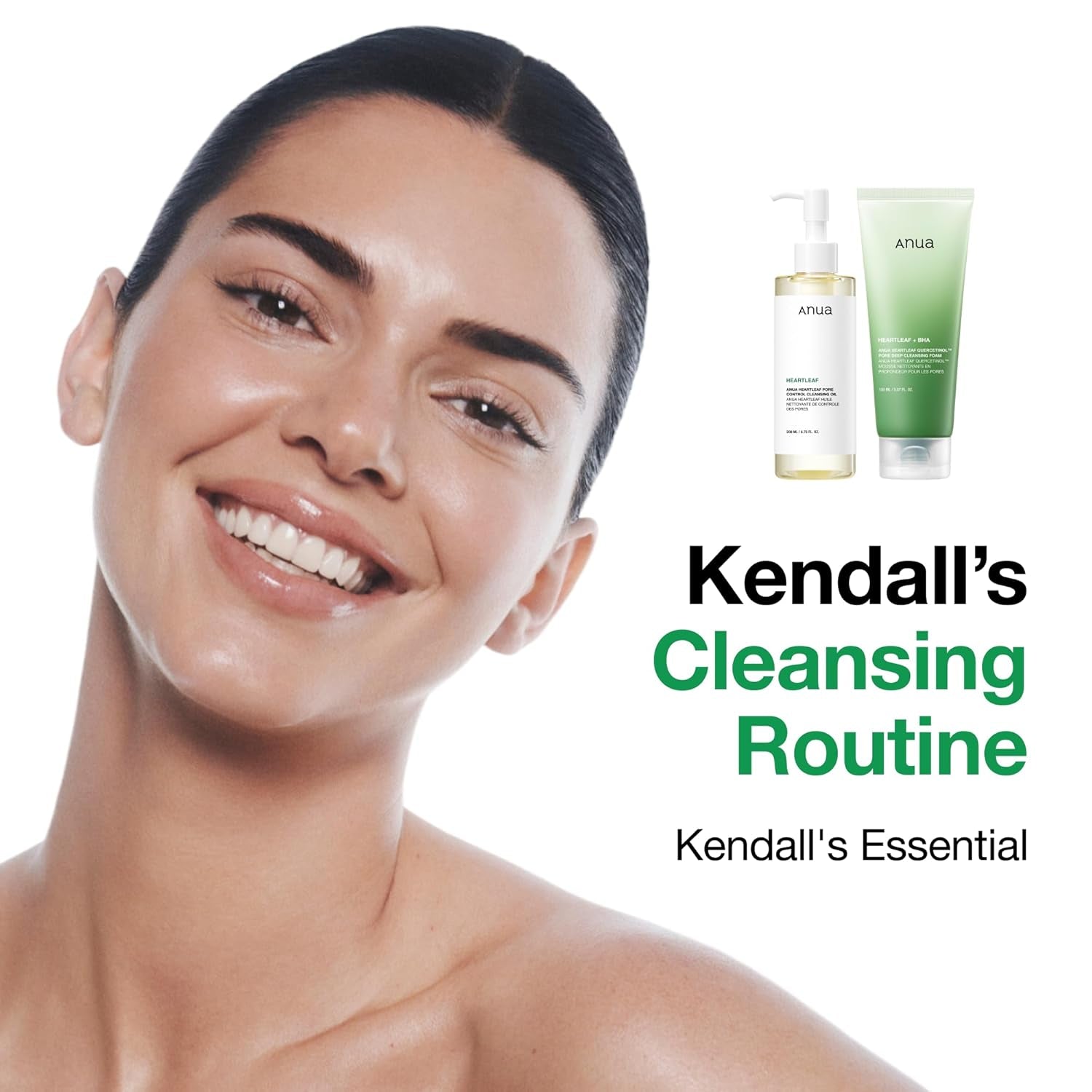 Double Cleansing Duo for Facial Cleansing, Heartleaf Pore Control Cleansing Oil & Quercetinol Deep Cleansing Foam, Makeup Remover Face Wash, Blackhead Care, Korean Skincare