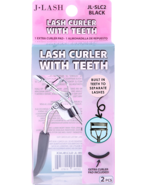J LASH CURLER WITH TEETH #JL-SLC3 SILVER