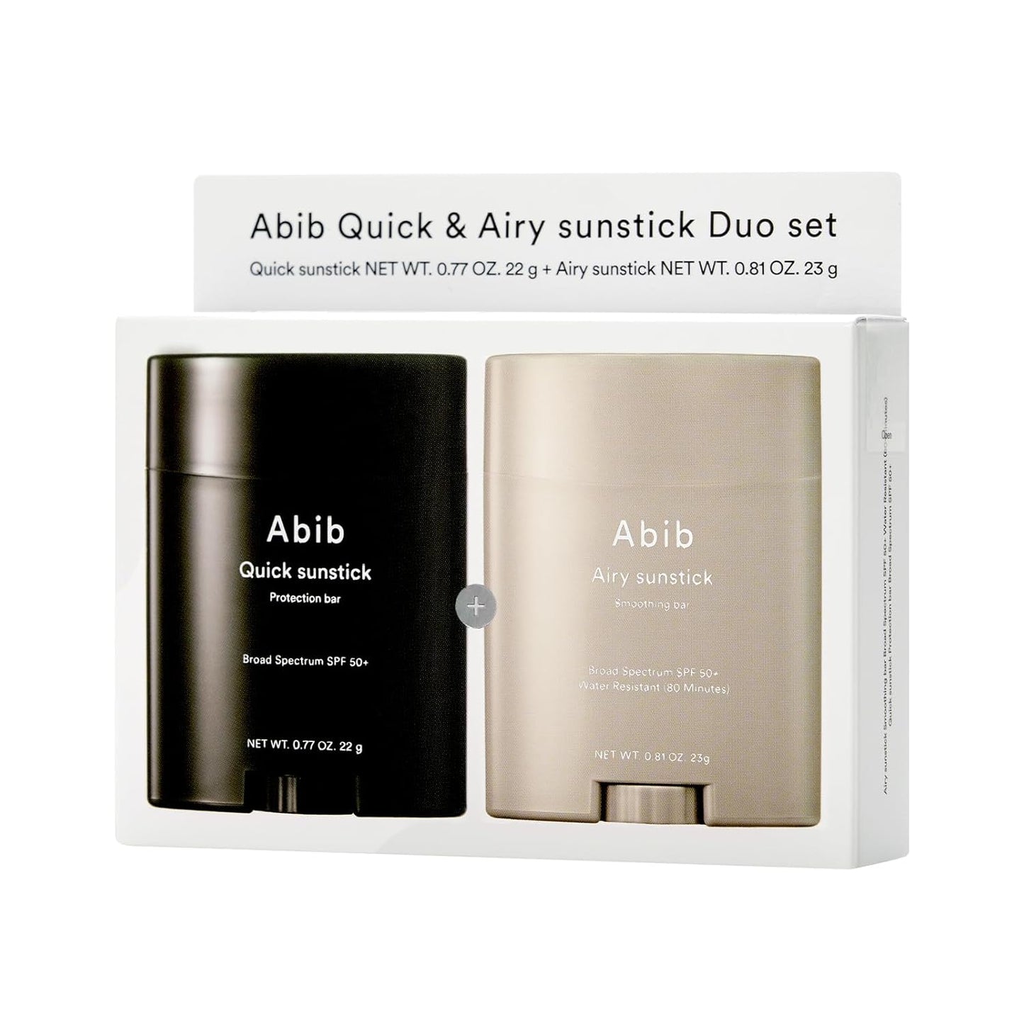 Airy Sunstick Protection Bar SPF50+ Broad Spectrum, Semi-Matte Sunscreen Stick for Oily & Combination Skin, No White Cast, Water-Resistant, Korean Sunscreen, 0.81 Oz / 23 G
