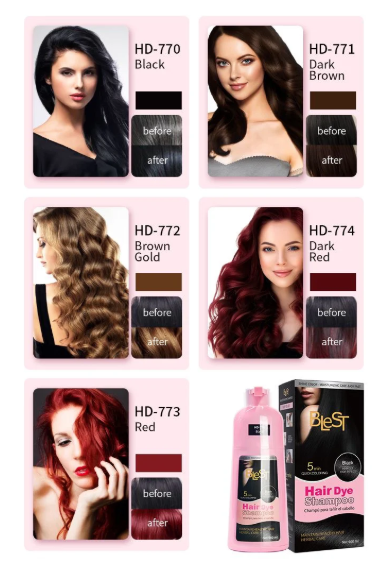 BLEST PROFESSIONAL HAIR DYE SHAMPOO