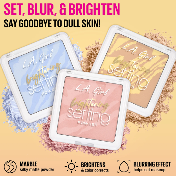 LA GIRL BRIGHTENING SETTING POWDER  GPS168