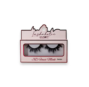 LASHAHOLIC 3D FAUX MINK LASHES-DEVILISH