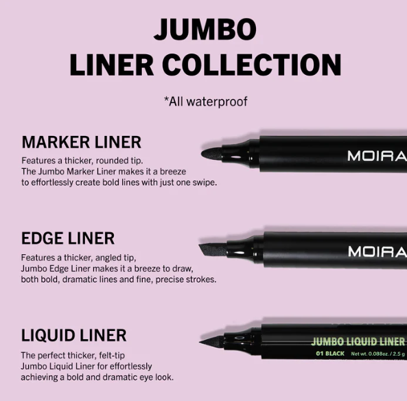 MOIRA JUMBO EDGE LIQUID LINER (001, BLACK) JEL 001