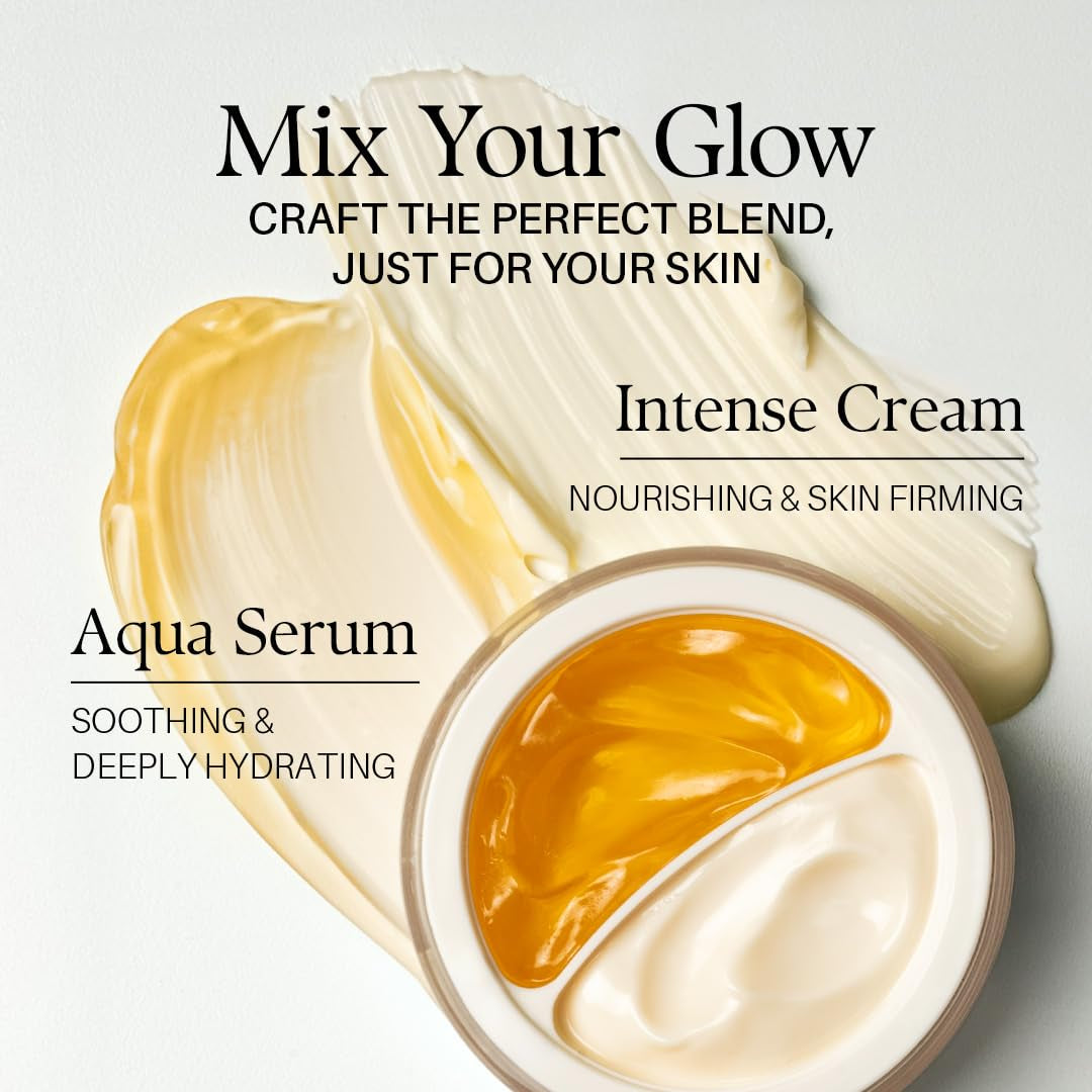 White Truffle Double Serum & Cream, Vegan Skincare, 2-In-1 Face Moisturizer, Vegan Collagen, Skin Firming and Tightening, Non Comedogenic, All Skin Types (2.46 Oz)