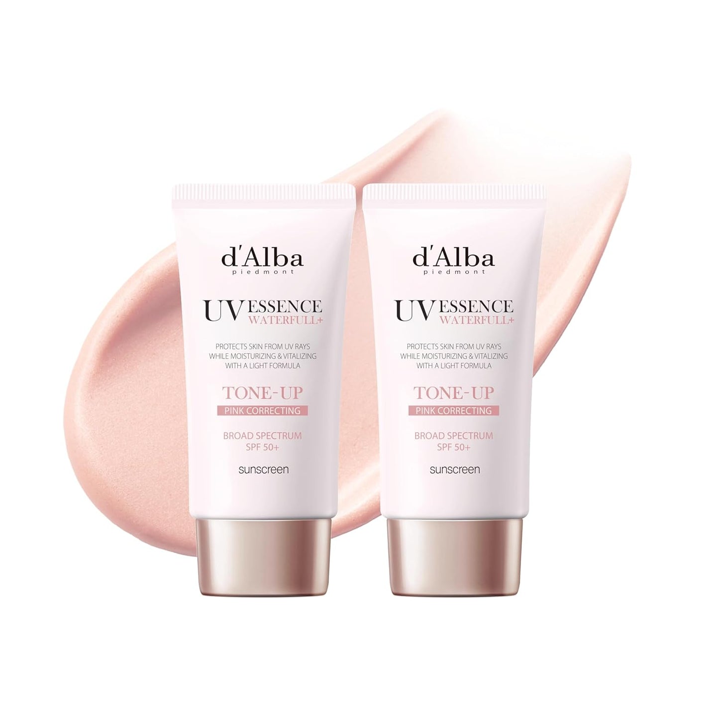 Waterfull Tone-Up Sunscreen Serum BROAD SPECTRUM SPF 50 + Korean Sunscreen for Face, All Skin Tones (1.69 Fl.Oz.)