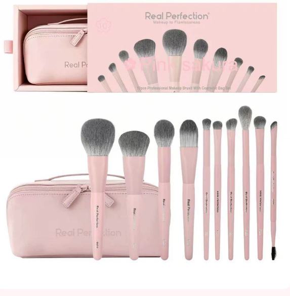 REAL PERFECTION 10PCS MAKEUP BRUSH SET