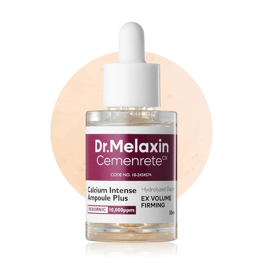 Cemenrete Calcium Ampoule plus with Adenosine and Niacinamide for Sagging under Eye Skin, Dark Circles, Fine Lines &Eye Bags 1.01Fl.Oz.