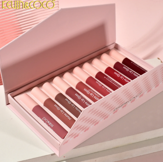 KEVIN & COCO BEAUTIFUL ENERGY 10 PCS LIPGLOSS SET