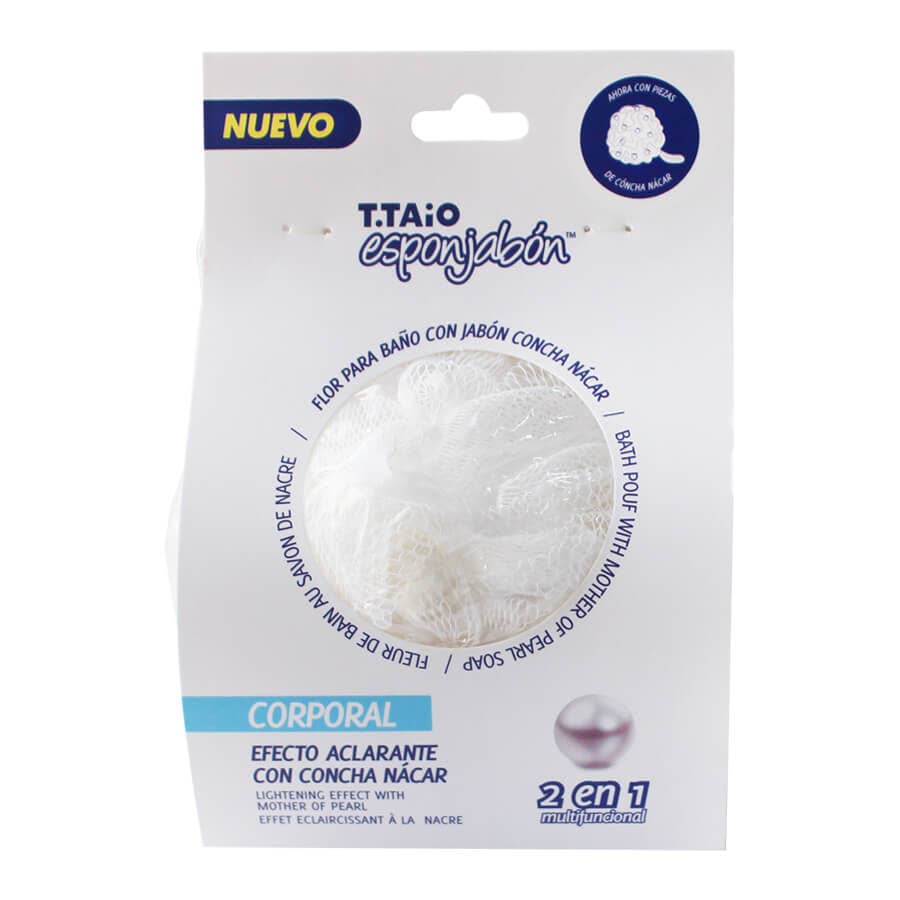 Esponjabon Bath Pouf + Soap Mother of Pearl, Lightening Effect