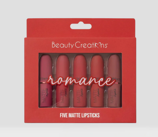 FIVE PIECE MATTE LIPSTICK SET