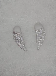 WHITE GOLD PLATED EARRINGS