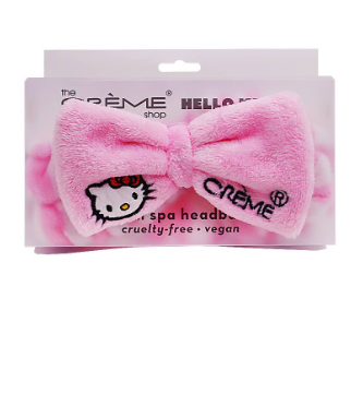 HK PINK STRIPE PLUSH SPA HEADBAND #HKHBP6040