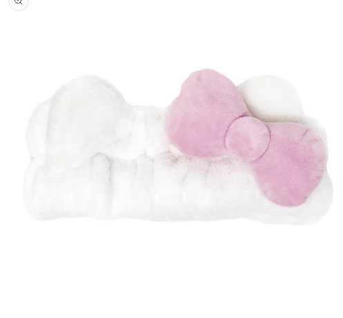 PLUSH HEADBAND WITH PINK BOW #PSH7883