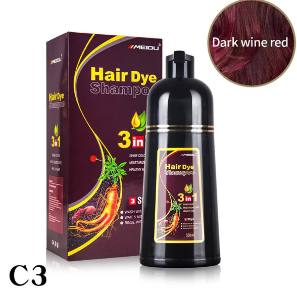 MEIDU 3 in 1 HAIR DYE SHAMPOO