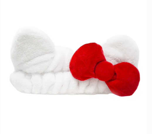 PLUSH HEADBAND WITH RED BOW #PSH5538