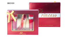 PRINCESS HIGH HEEL SHOES RED GIFT SET