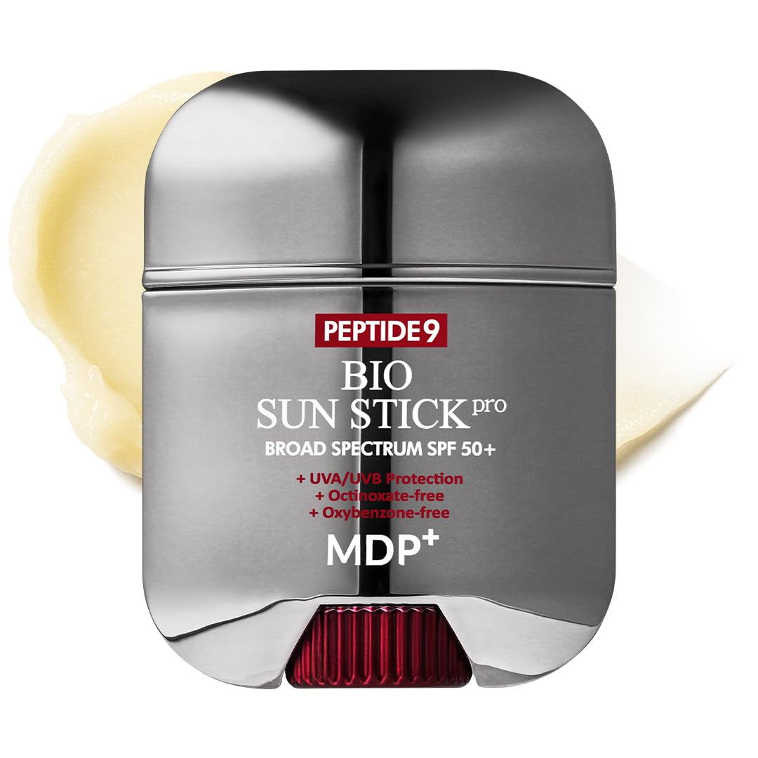 + Peptide 9 Bio Sunstick Pro | Korean Sunscreen Stick SPF 50+, Lightweight, Non-Greasy Broad Spectrum UV Protection for Face & Body