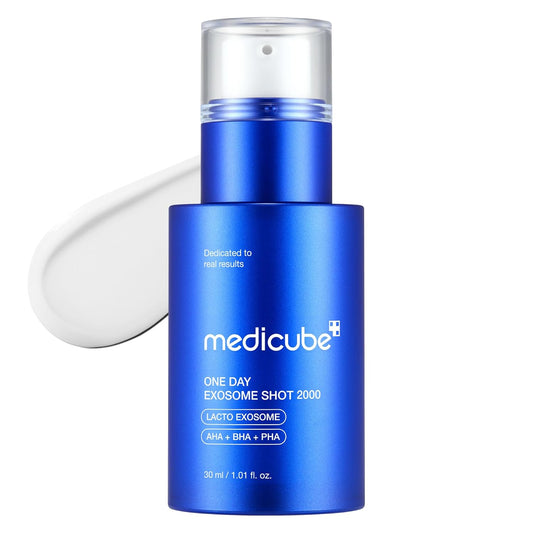 Exosome Shot Zero 2,000 PPM Spicule Facial Serum | Liquid Skin Booster Serum | Exosome, AHA+BHA+PHA | Pore Care, Dead Skin Cells, Skin Texture | Korean Skincare, 1.01 Fl.Oz