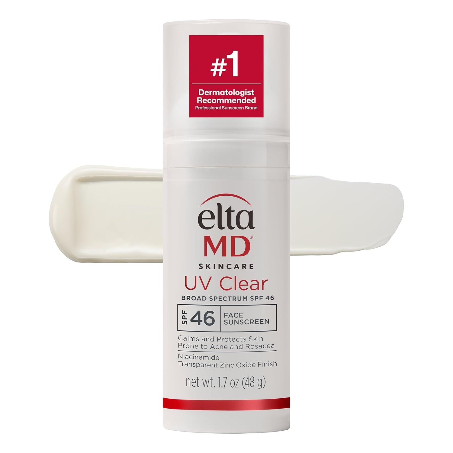 UV Clear Face Sunscreen SPF, Oil-Free Sunscreen with Zinc Oxide, Dermatologist Recommended