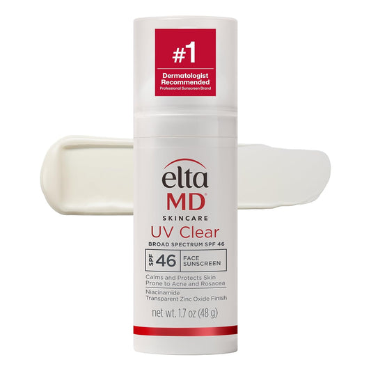 UV Clear Face Sunscreen SPF, Oil-Free Sunscreen with Zinc Oxide, Dermatologist Recommended