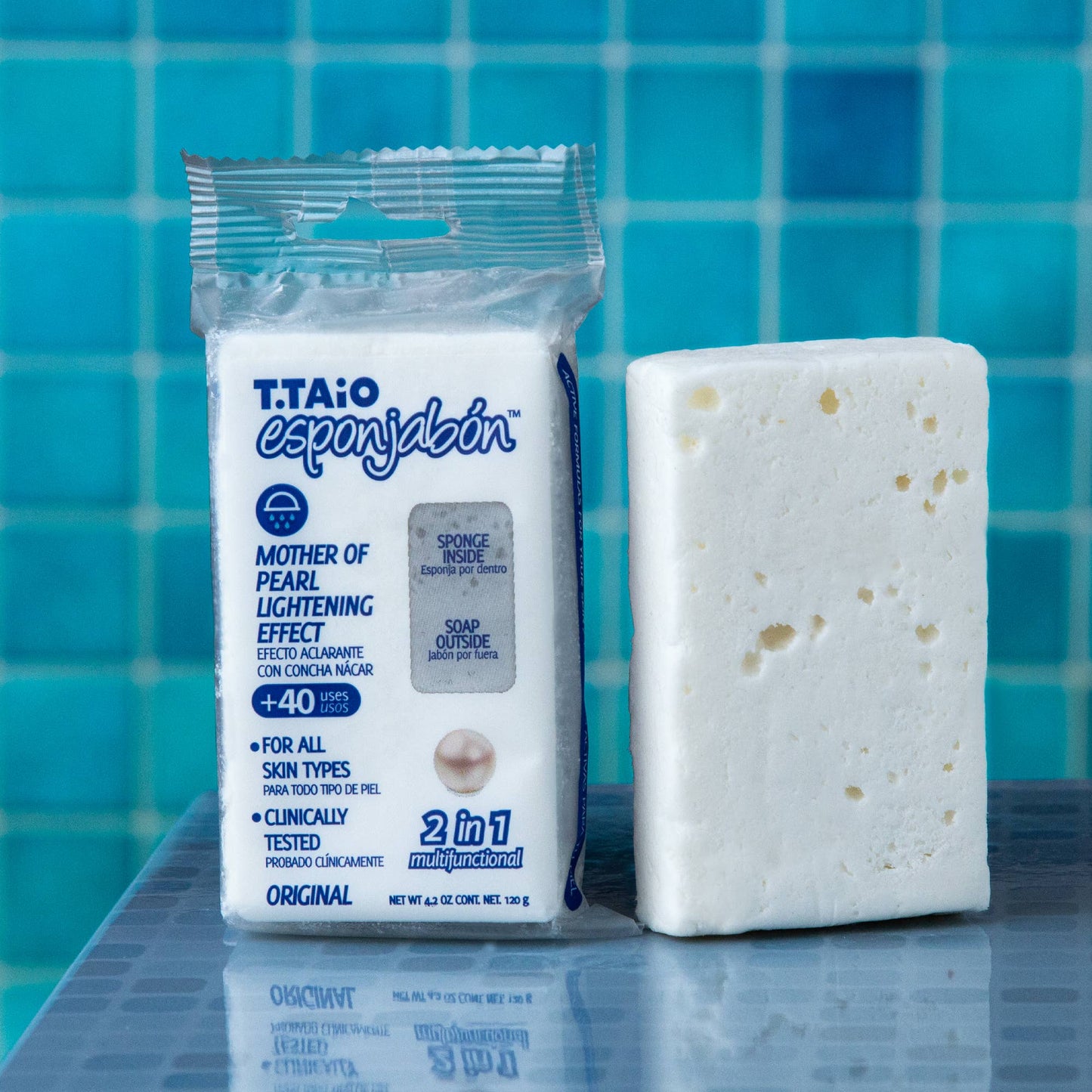 EsponJabon Mother of Pearl, Lightening Effect