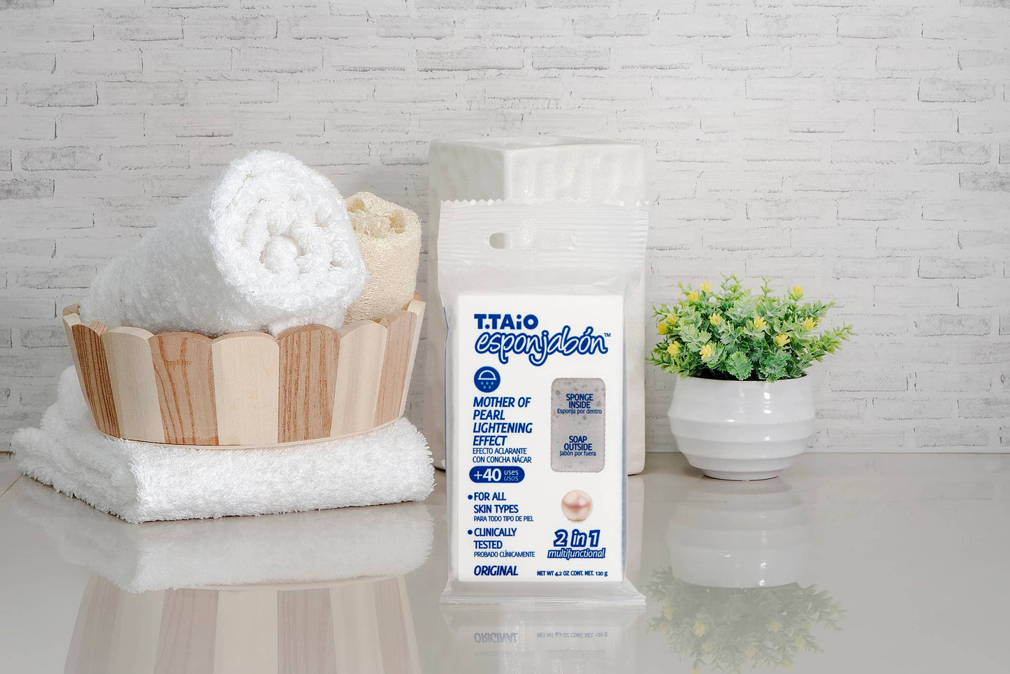 EsponJabon Mother of Pearl, Lightening Effect