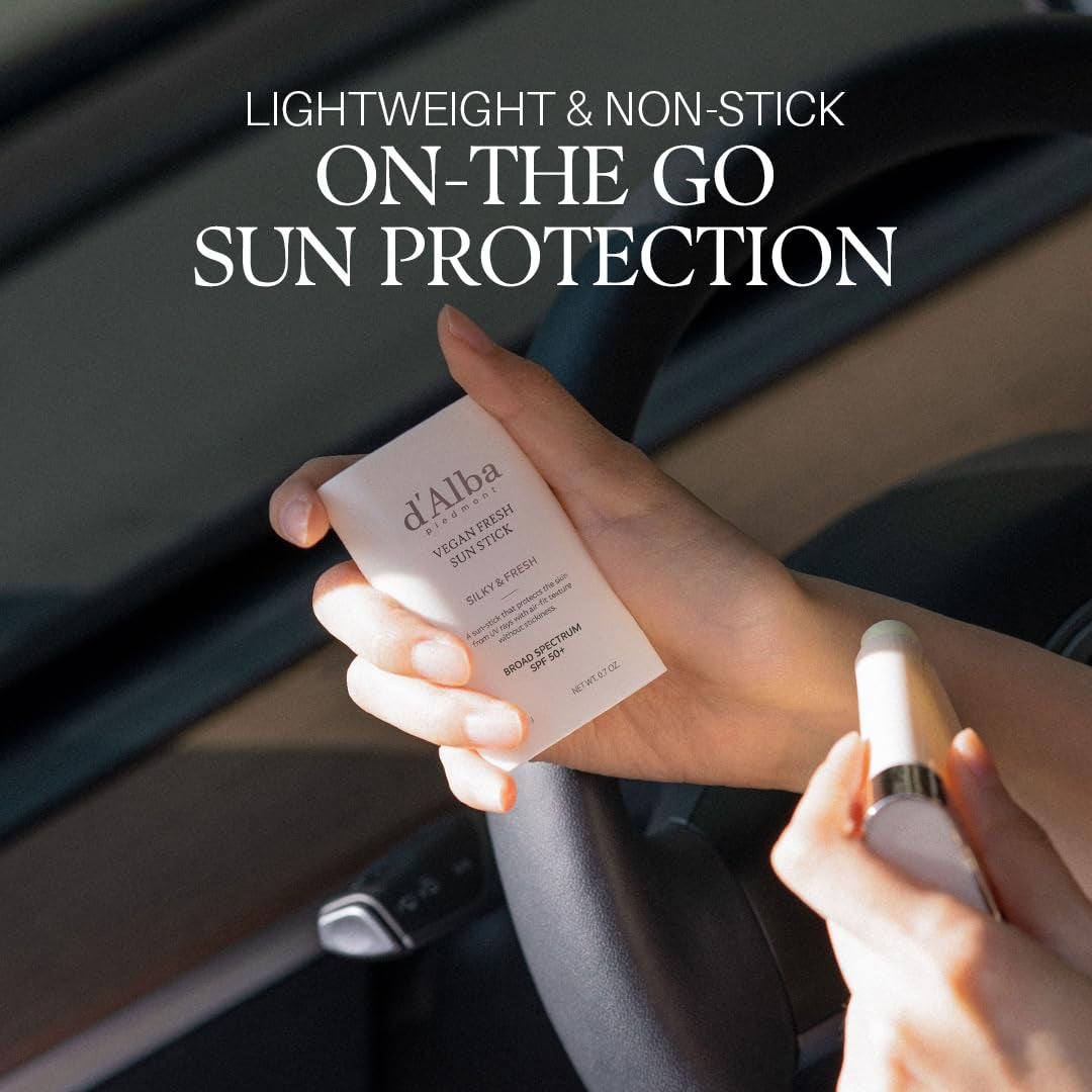 Air Fit Fresh Sun Stick, OTC BROAD SPECTRUM SPF 50+, Non-Sticky On-The-Go Sun Protection, Outdoor Essential Vegan Sun Stick, Silky & Fresh, Korean Skin Care (0.7 Oz.)
